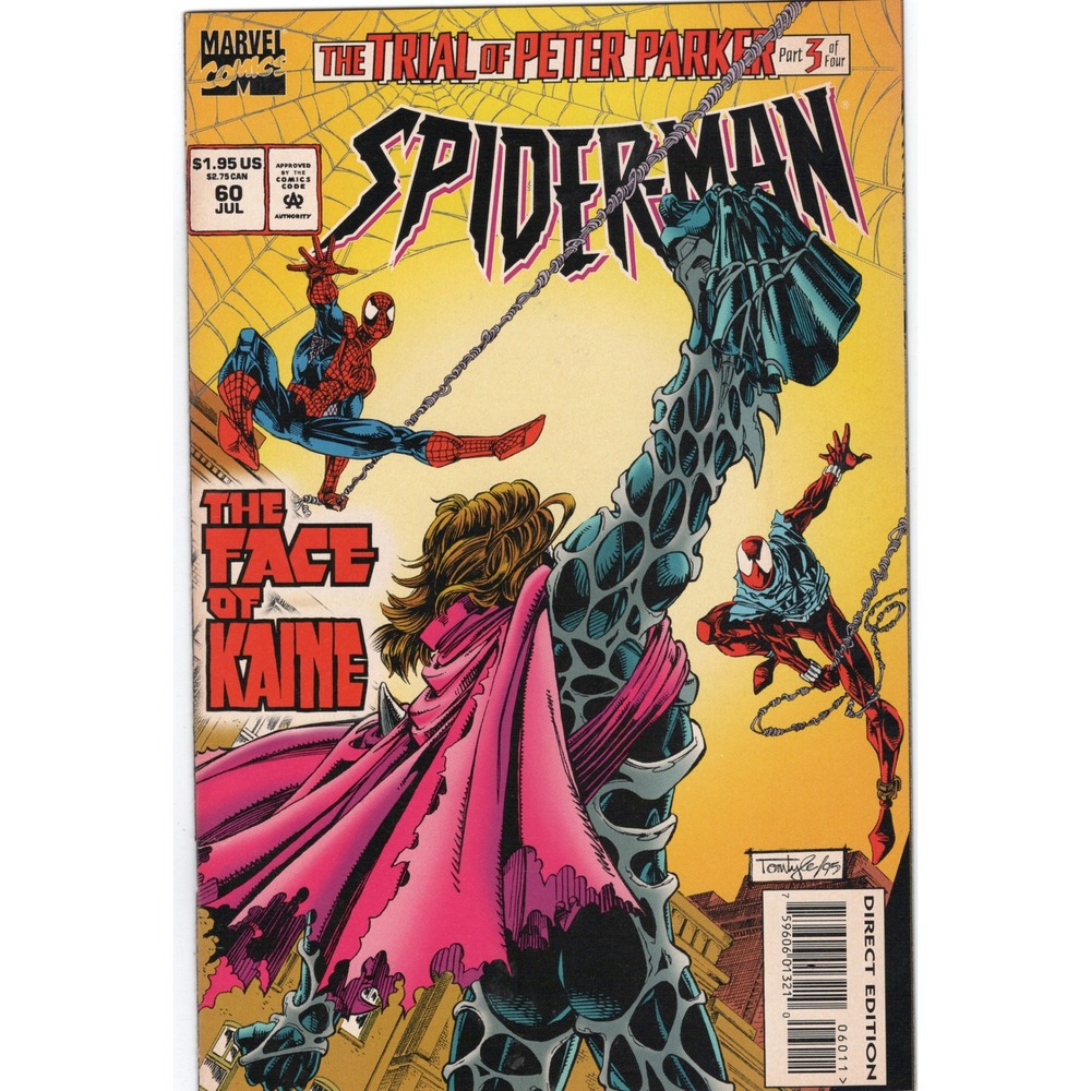 Spider-Man #60 Marvel Comics 1995 Trial of Peter Parker Part 3 Face of Kaine VF